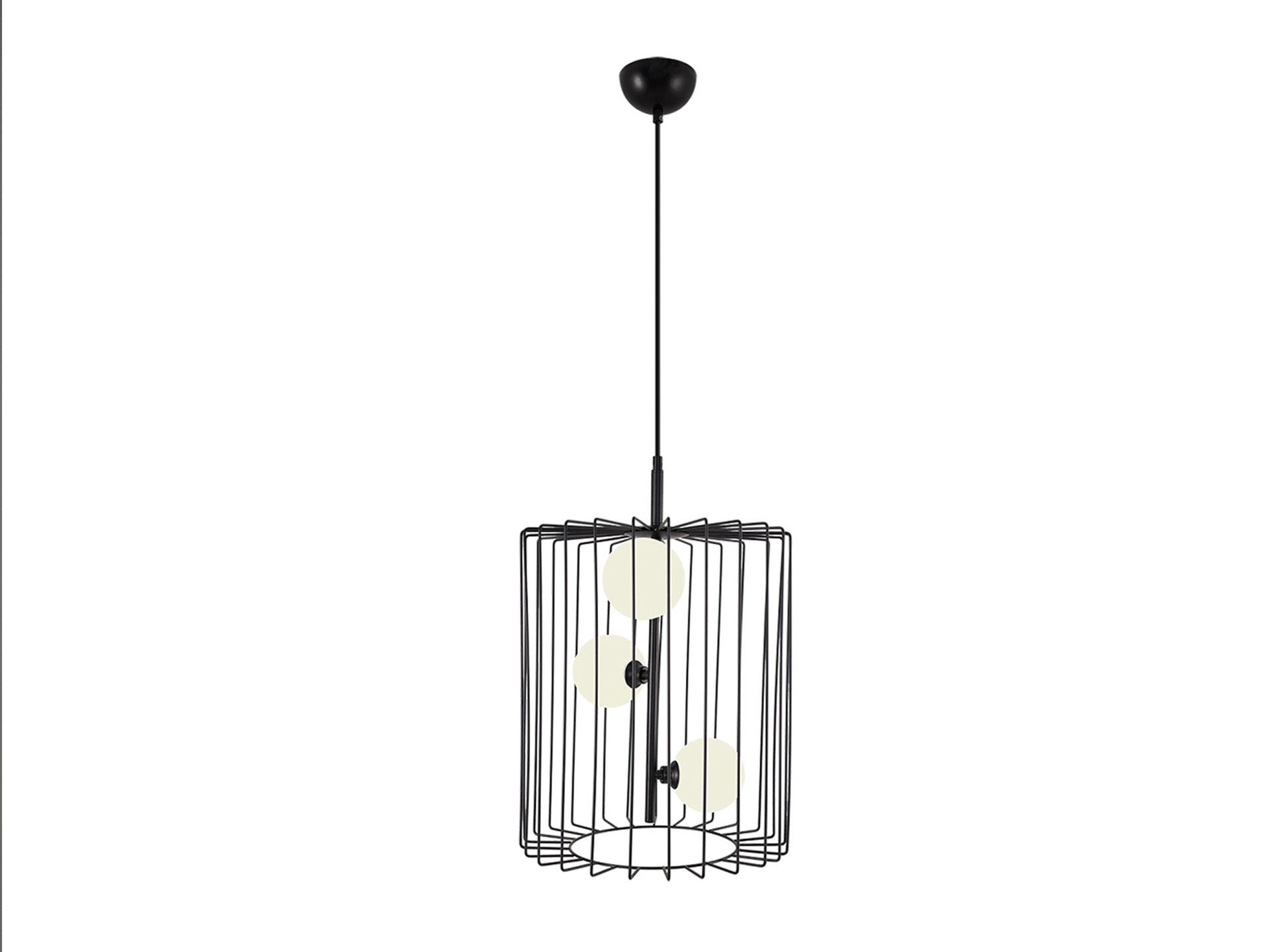 4111 Cage Pendant Lamp Matt Black