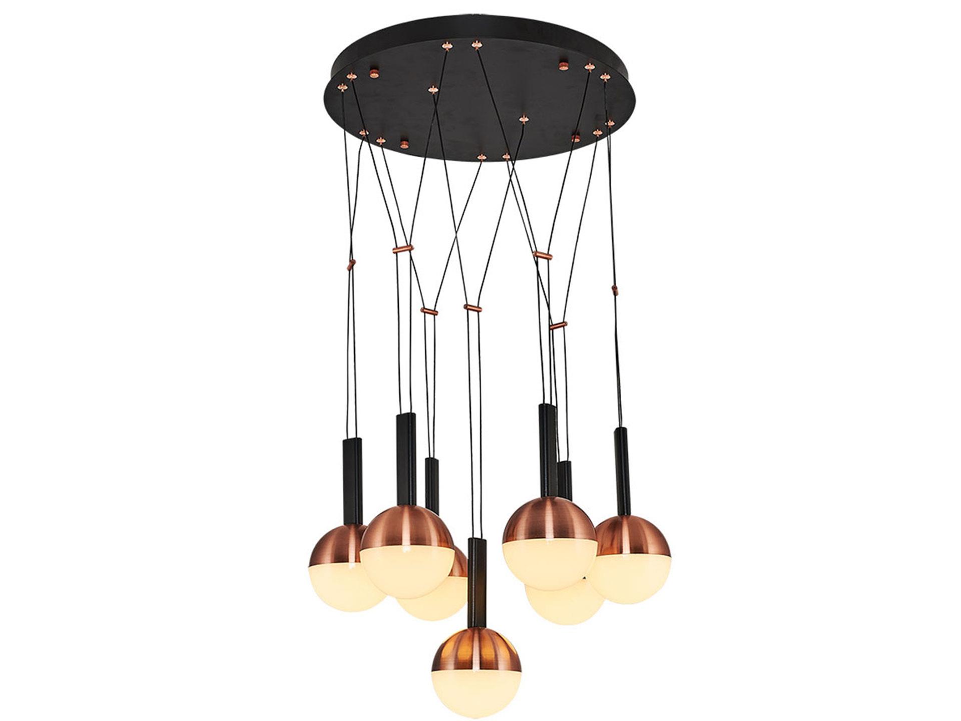 6231-7A 7-Piece Pendant Lamp Rose Gold