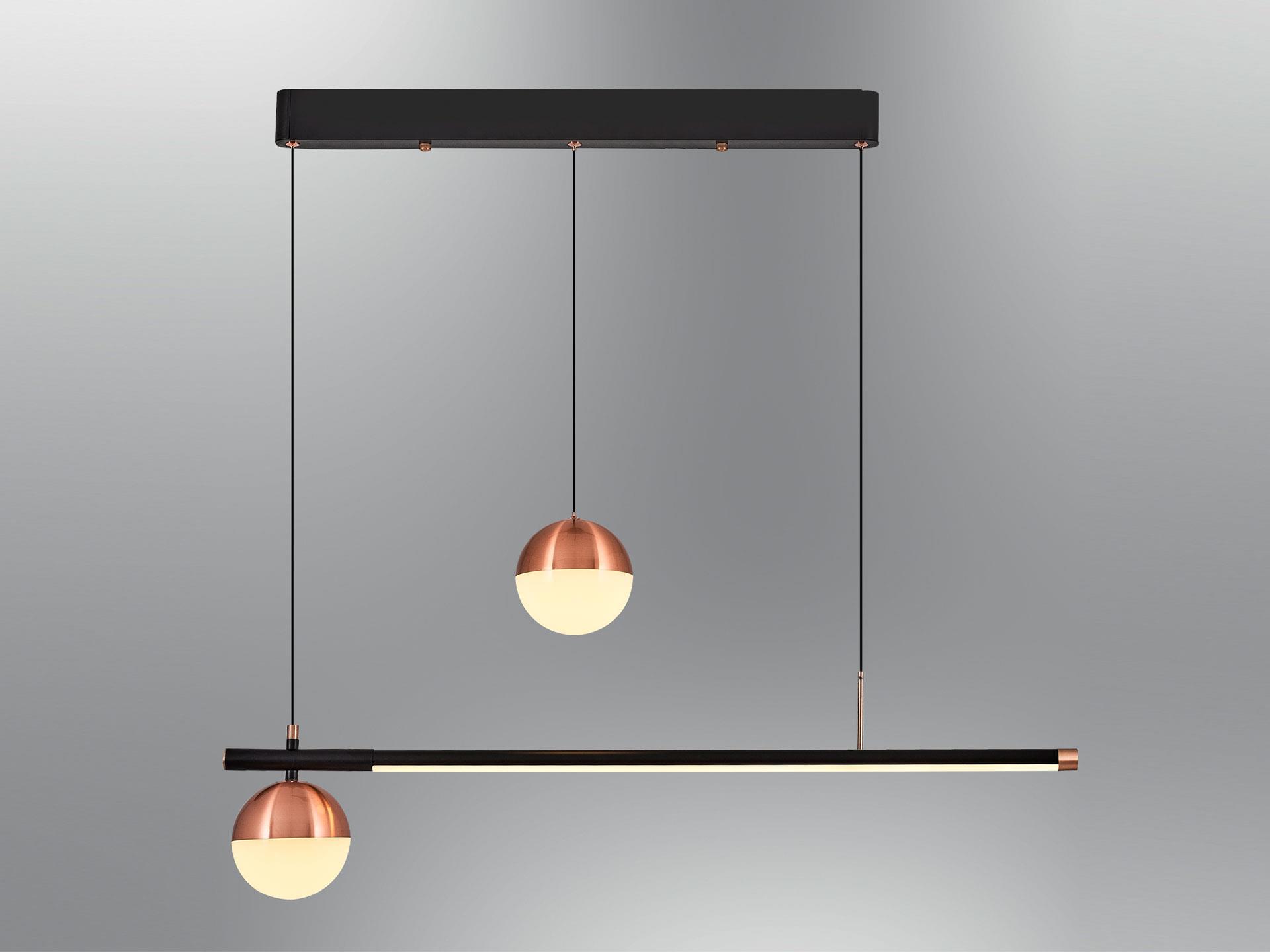 3131-2A-19 2 Li Ronda Pendant Lamp Black