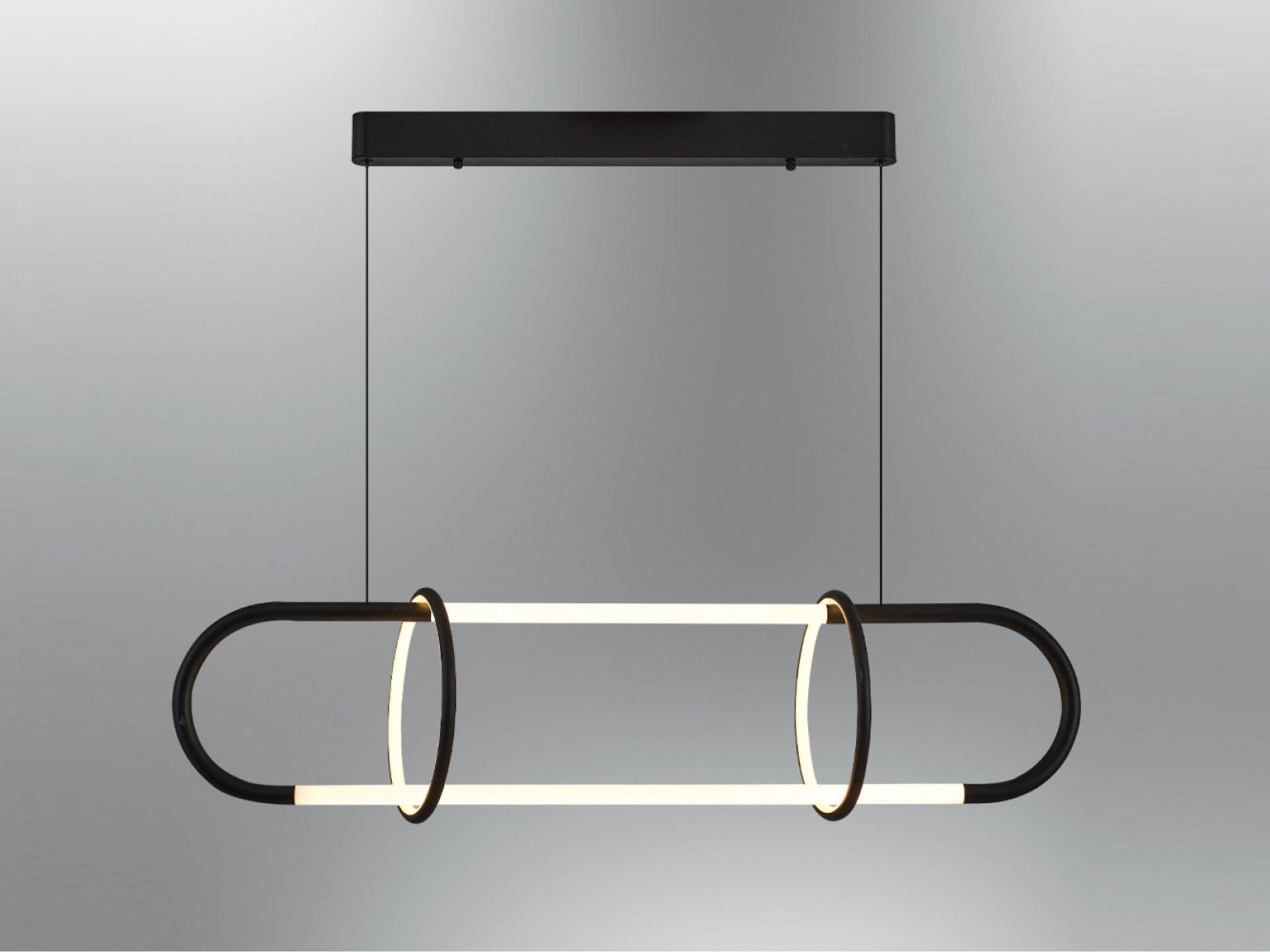 5710-1,19 Hook Chandelier Black