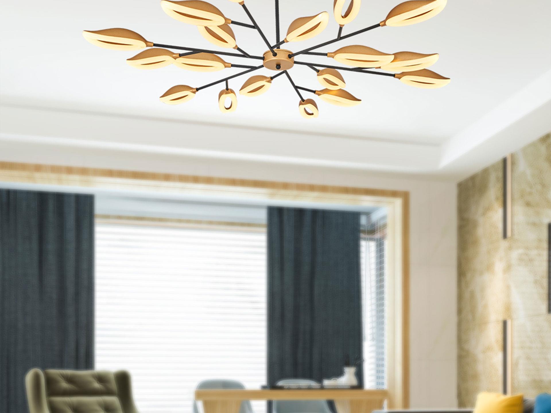 4065-18A,03 18-Piece Cheerleading Chandelier Yellow