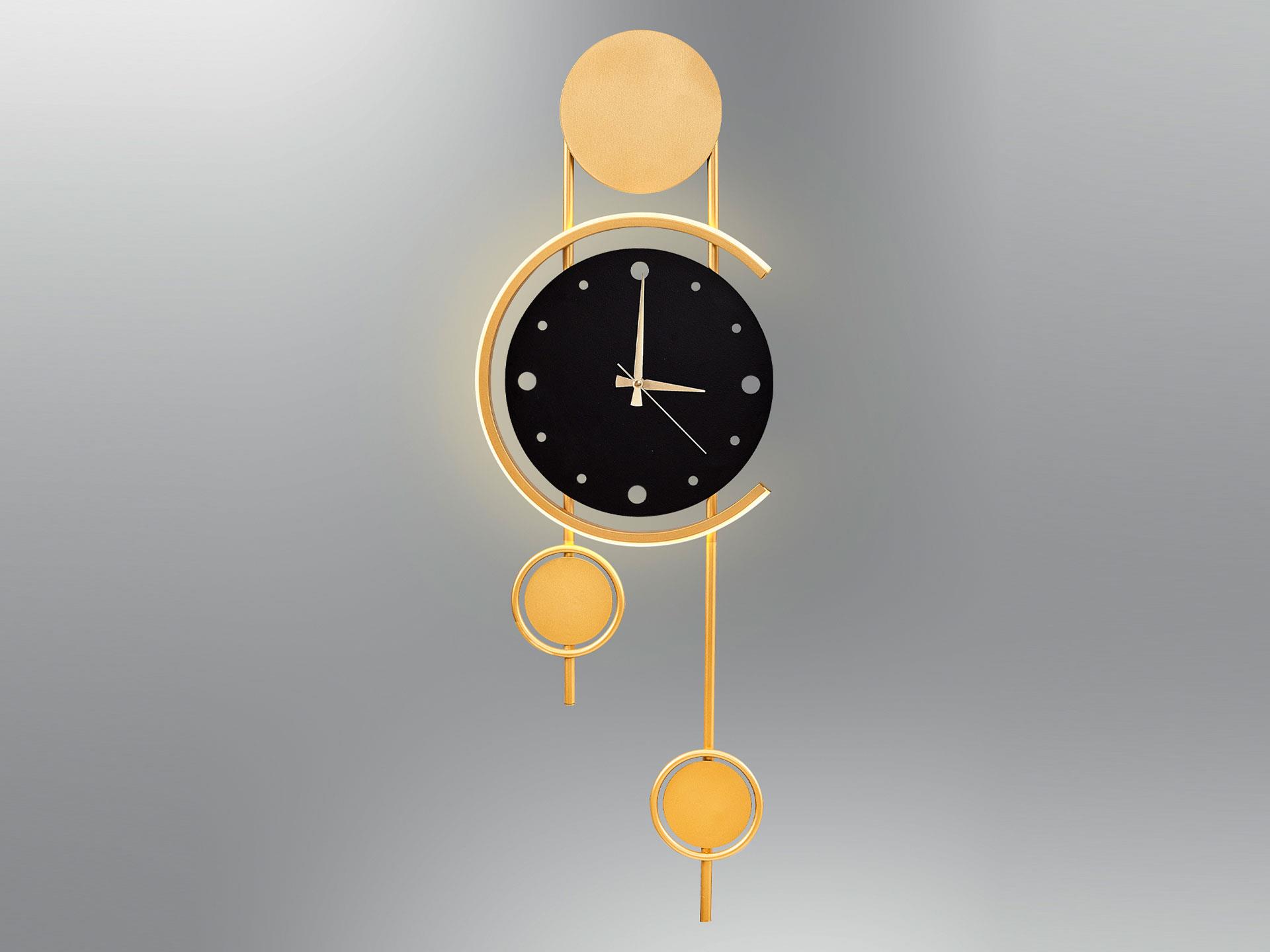 161 Clock Wall Lamp Yellow