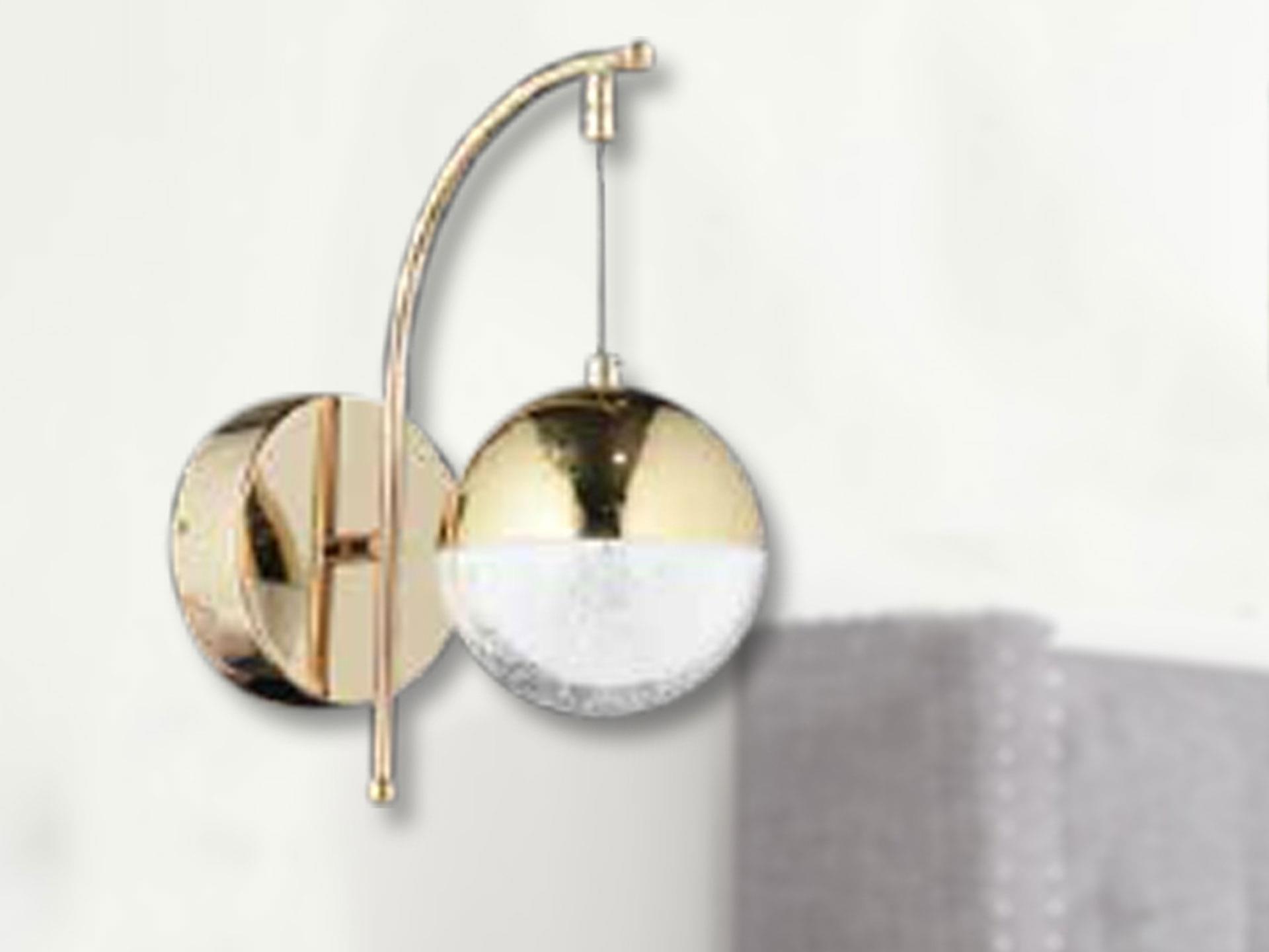 LUNAAD043-AFGD Modern Luxury Gold Led Wall Sconce