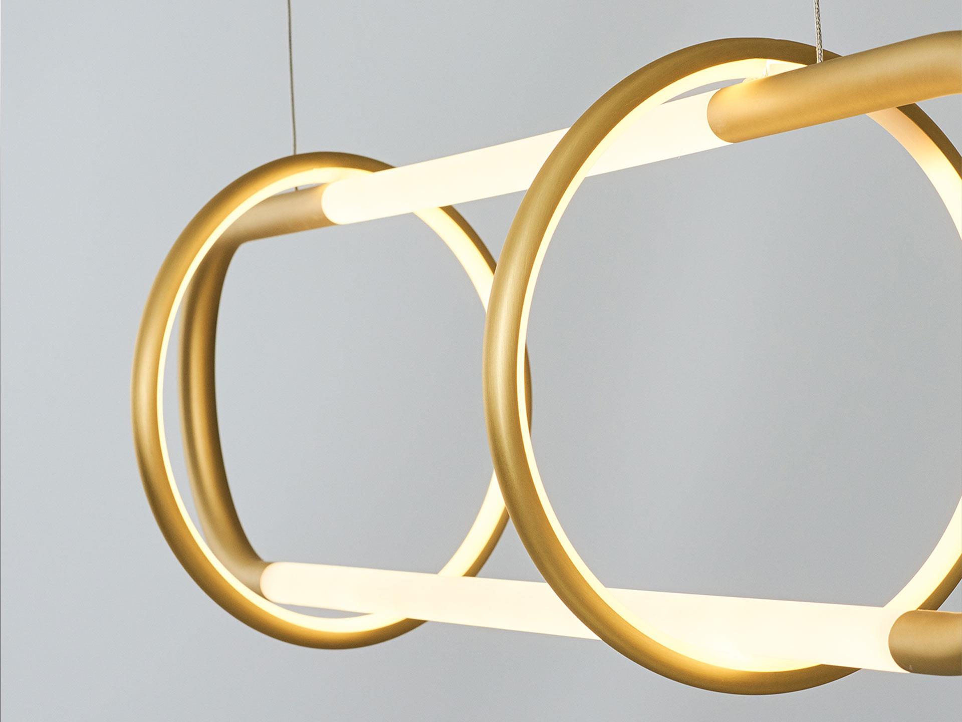 5710-1,03 Hook Chandelier Yellow